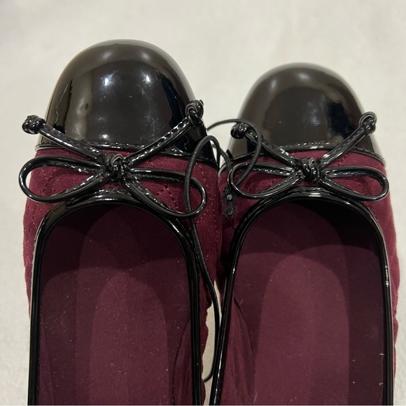 East 5th Aloha Wine Quilted Faux Leather Ballet Flats NWT Size 8.5 - Picture 9 of 16